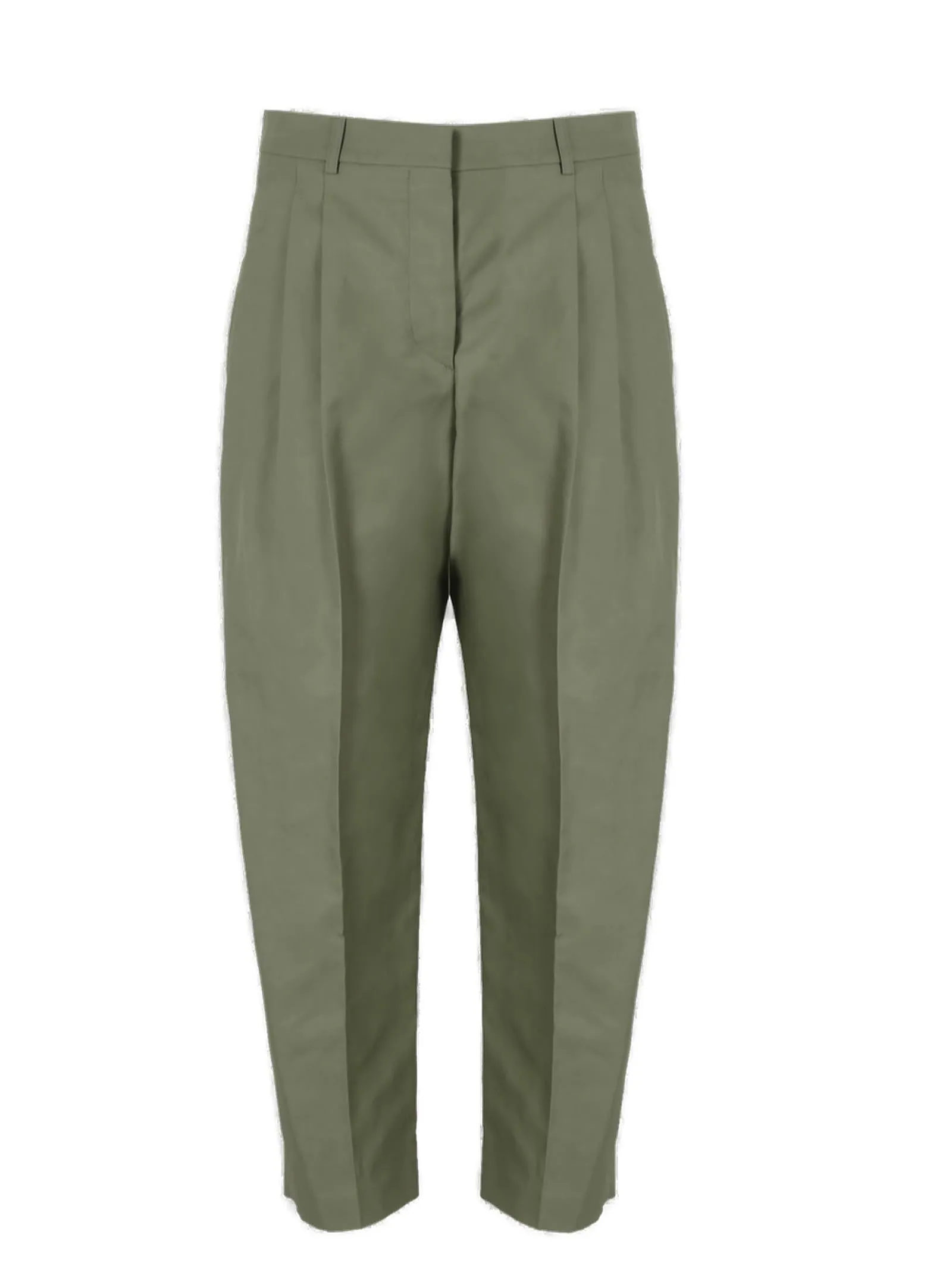 Stella McCartney Pleated Cropped Trousers