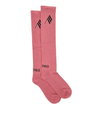 The Attico Dusty Logo Printed Socks