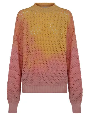 The Attico Tie-Dye Crochet Sweater