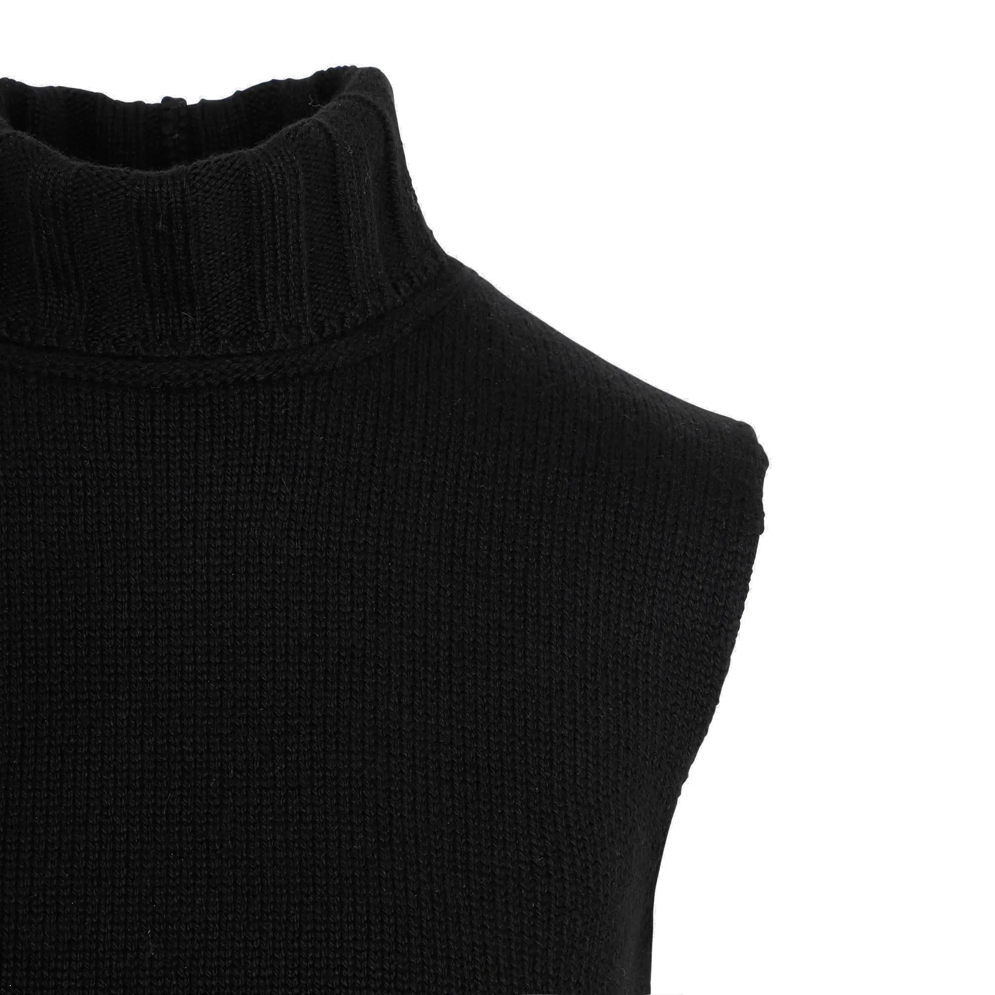 The Row Turtle-Neck Sleeveless Knit Top