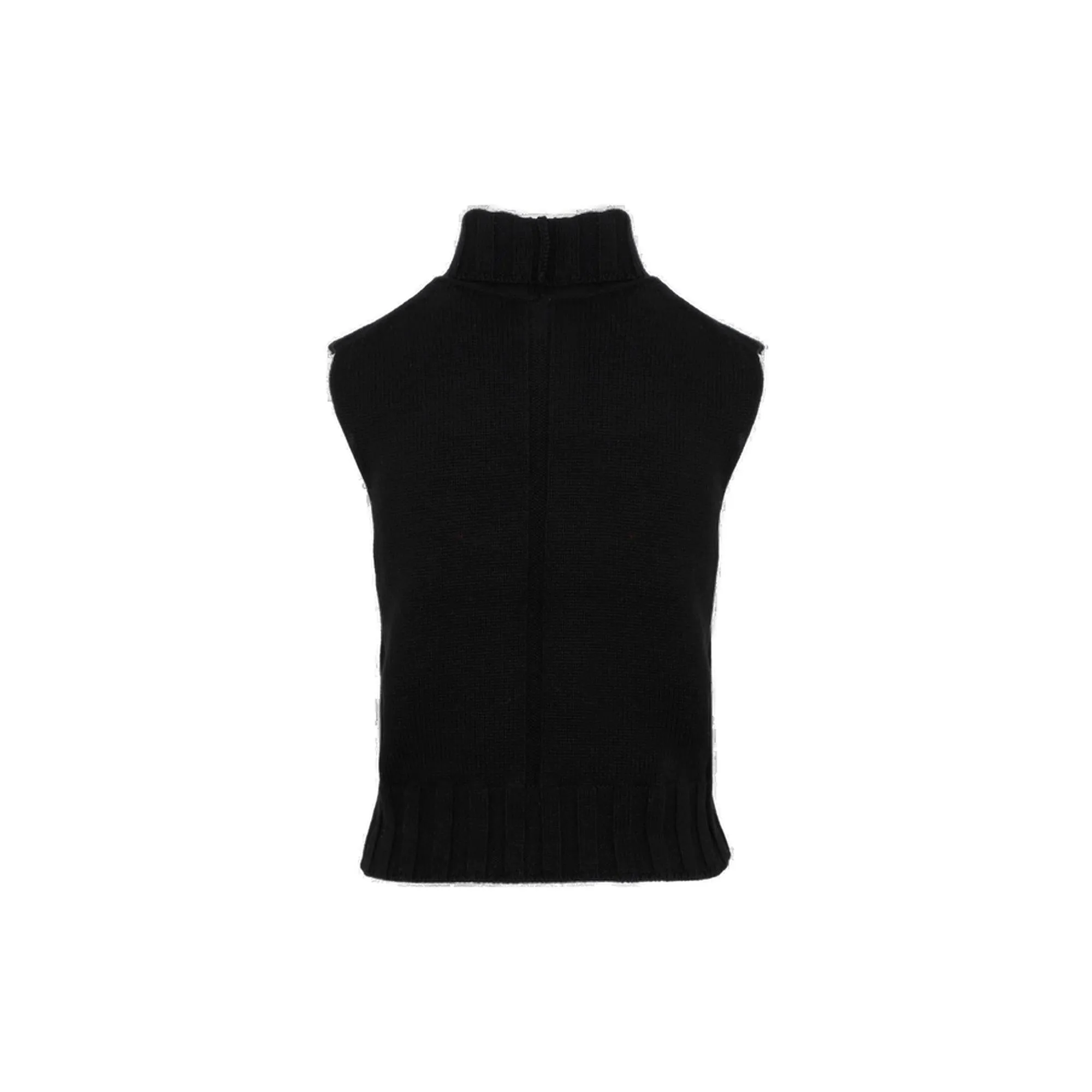The Row Turtle-Neck Sleeveless Knit Top