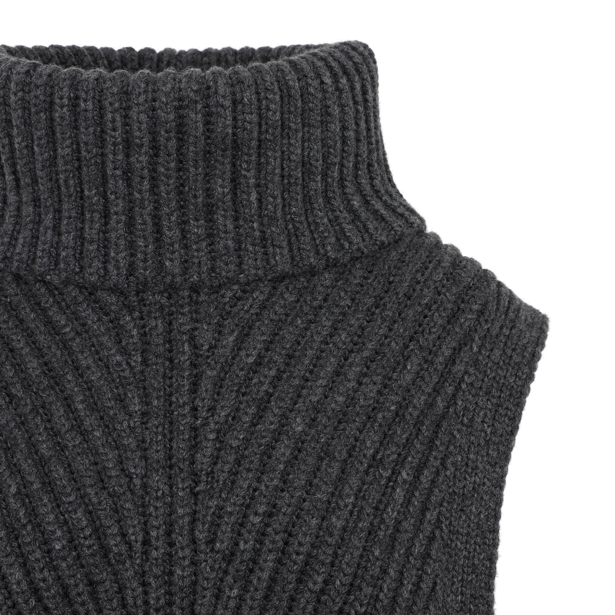 The Row Turtleneck Ribbed Knit Vest