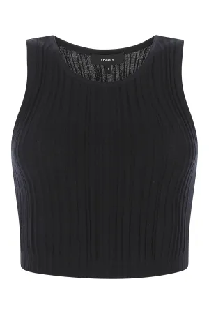 Theory Rib-Knit Sleeveless Tank Top