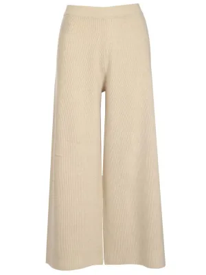 Theory Wide Leg Knit Trousers