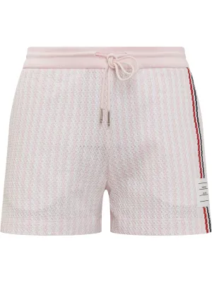 Thom Browne RWB Striped Drawstring Knit Shorts