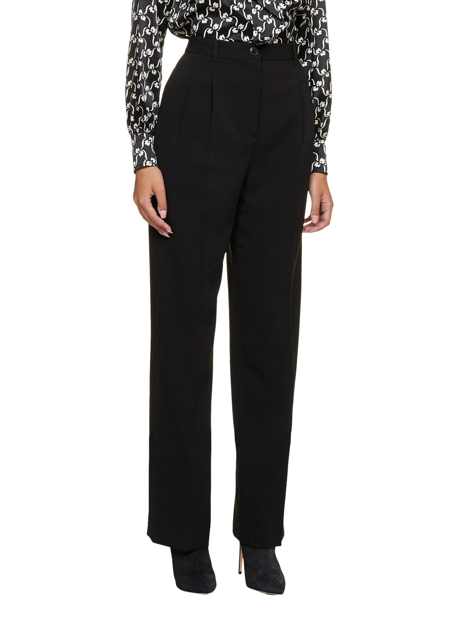 Tory Burch Front-Pleat Trousers