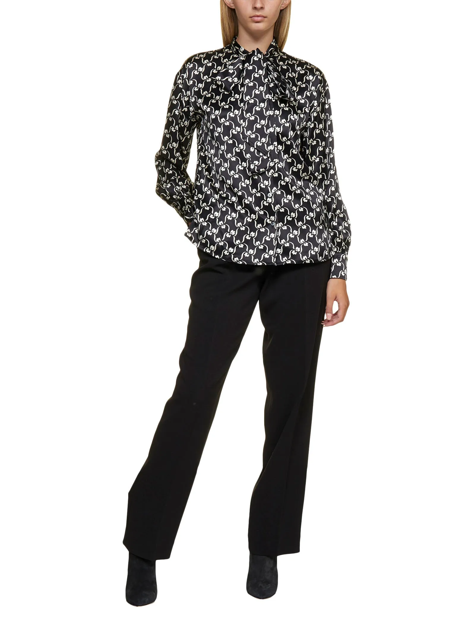 Tory Burch Front-Pleat Trousers