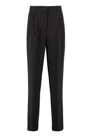 Tory Burch Front-Pleat Trousers