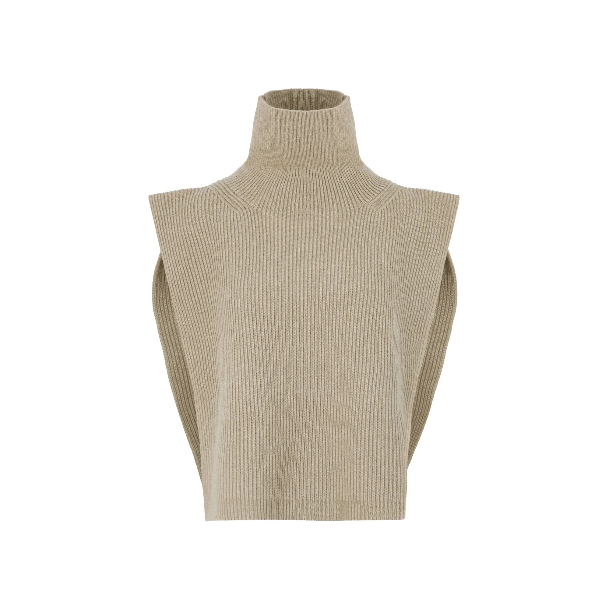 Totme High-Neck Ribbed Knit Top
