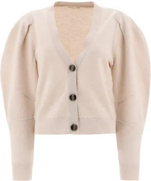 Ulla Johnson Puff-Sleeve Knit Cardigan