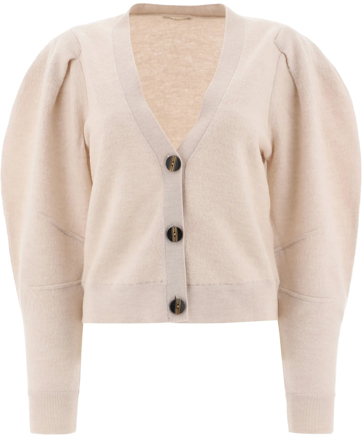 Ulla Johnson Puff-Sleeve Knit Cardigan