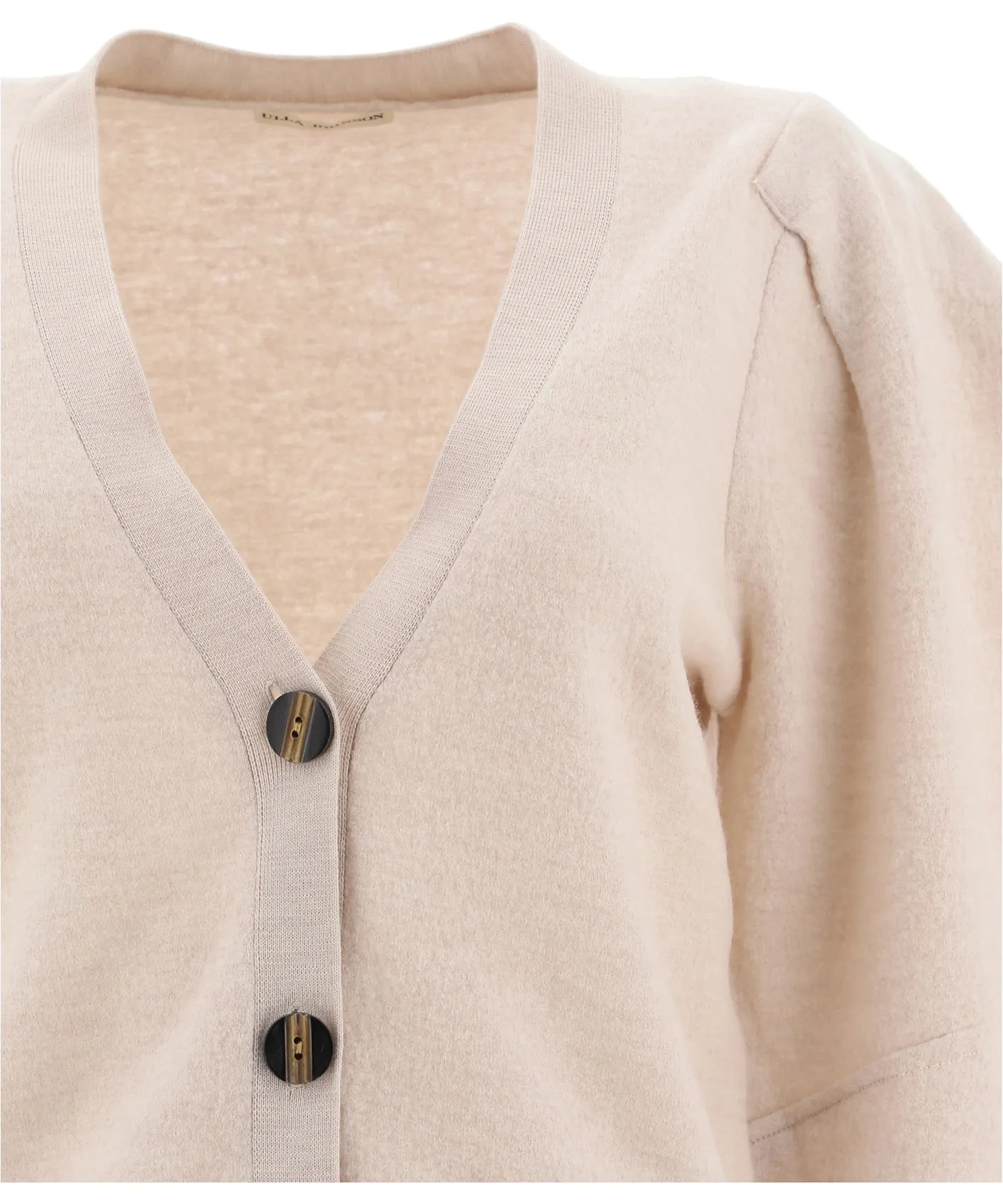 Ulla Johnson Puff-Sleeve Knit Cardigan