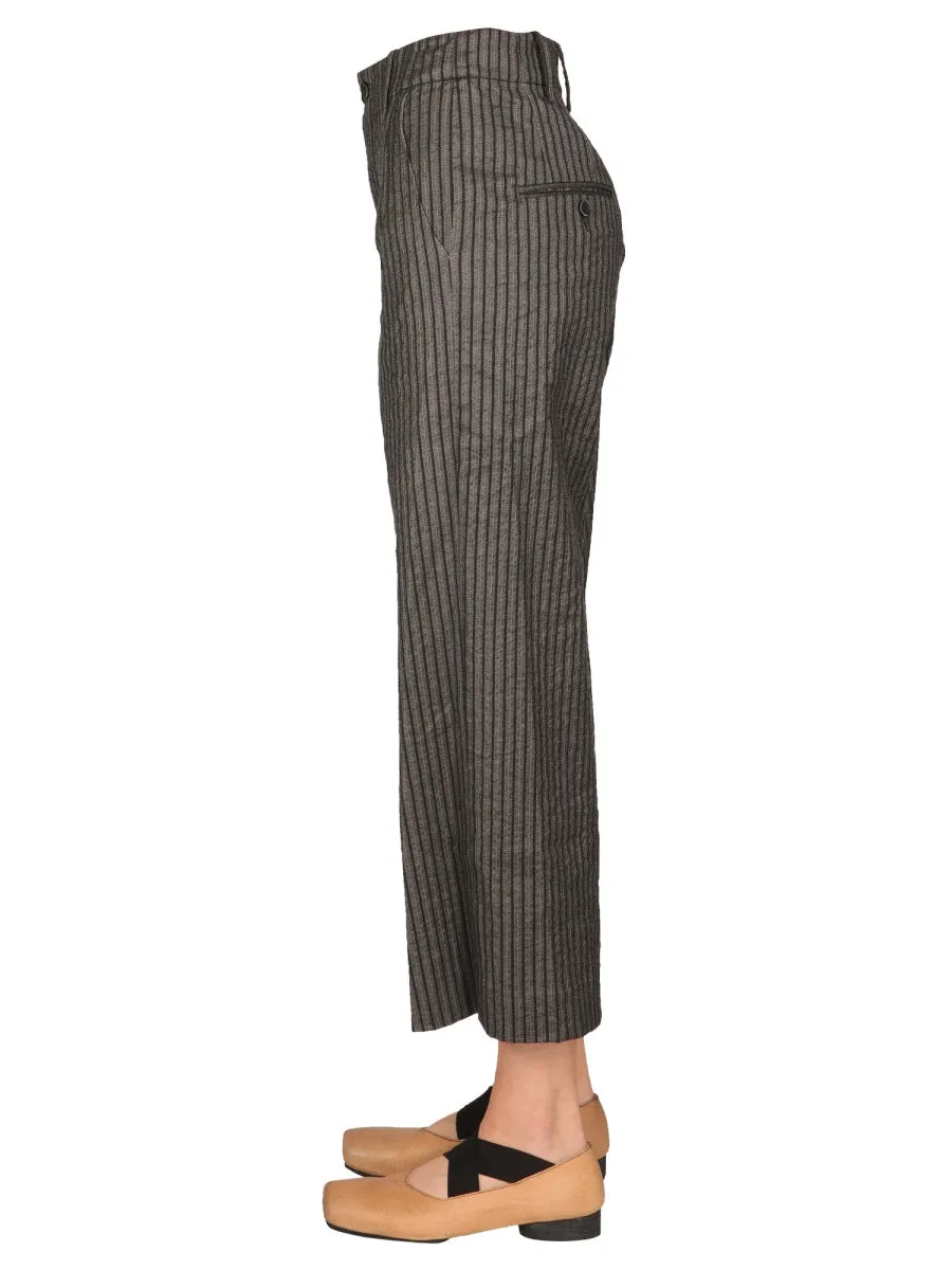 Uma Wang Pinstriped Cropped Pants