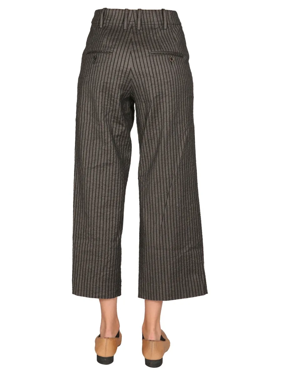 Uma Wang Pinstriped Cropped Pants