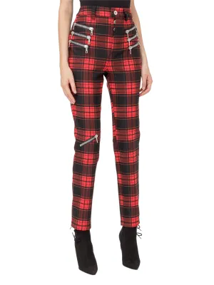 Unravel Project Tartan Pattern Pants
