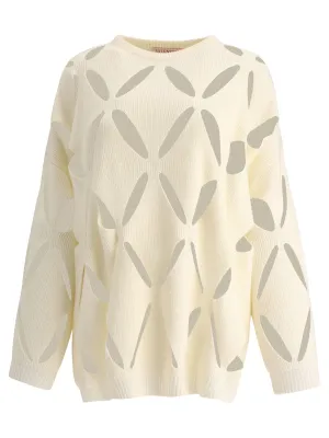 Valentino Cut-Out Detailed Knit Jumper