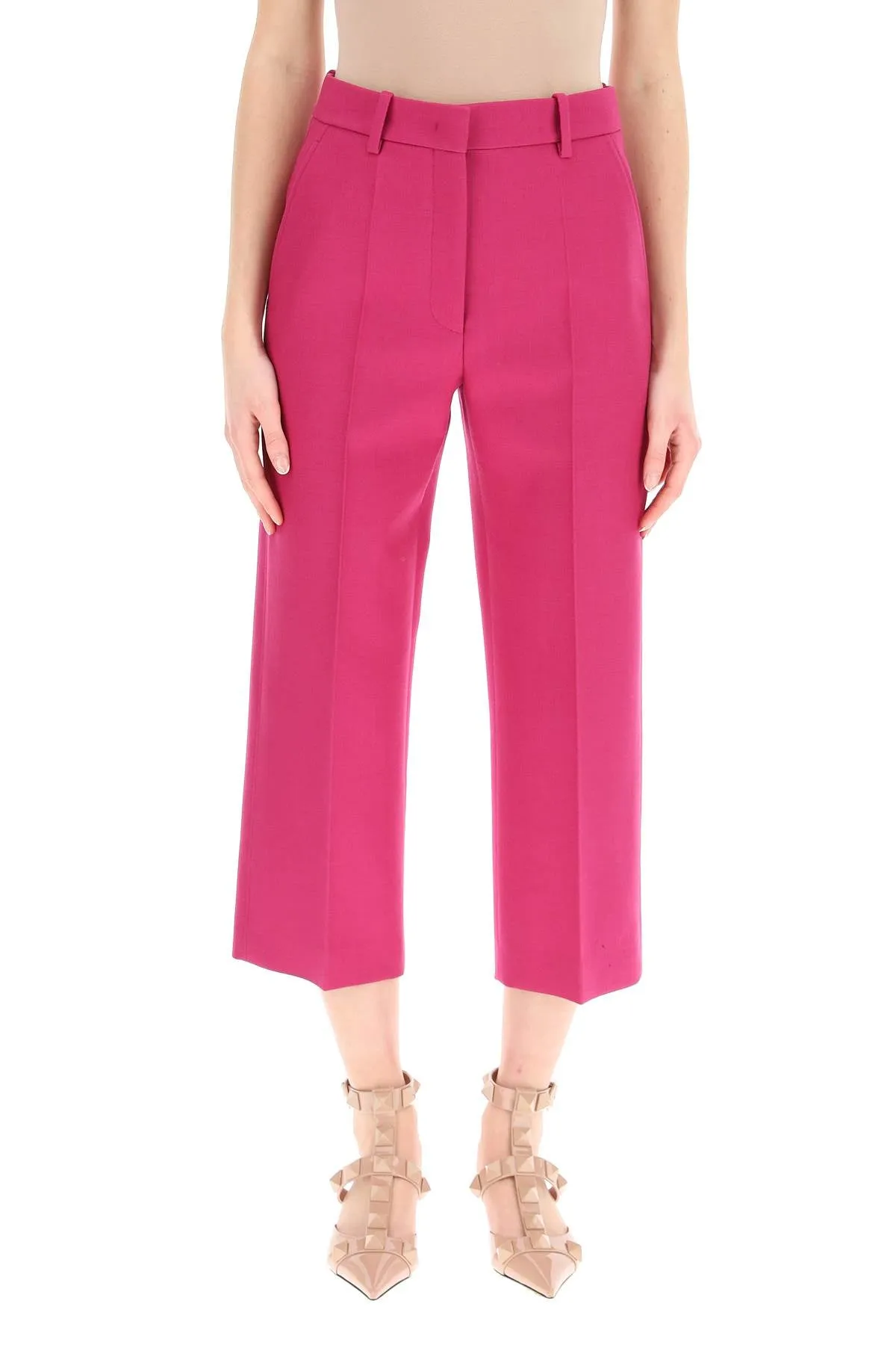 Valentino Double Compact Drill Pants