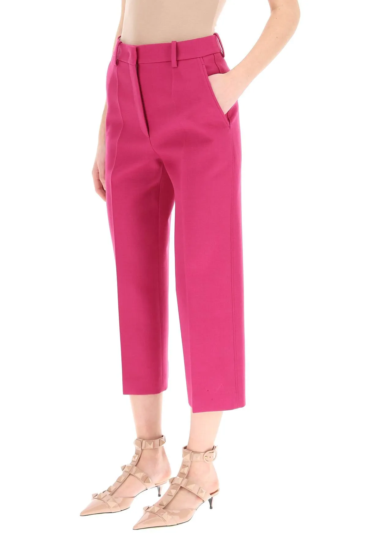 Valentino Double Compact Drill Pants