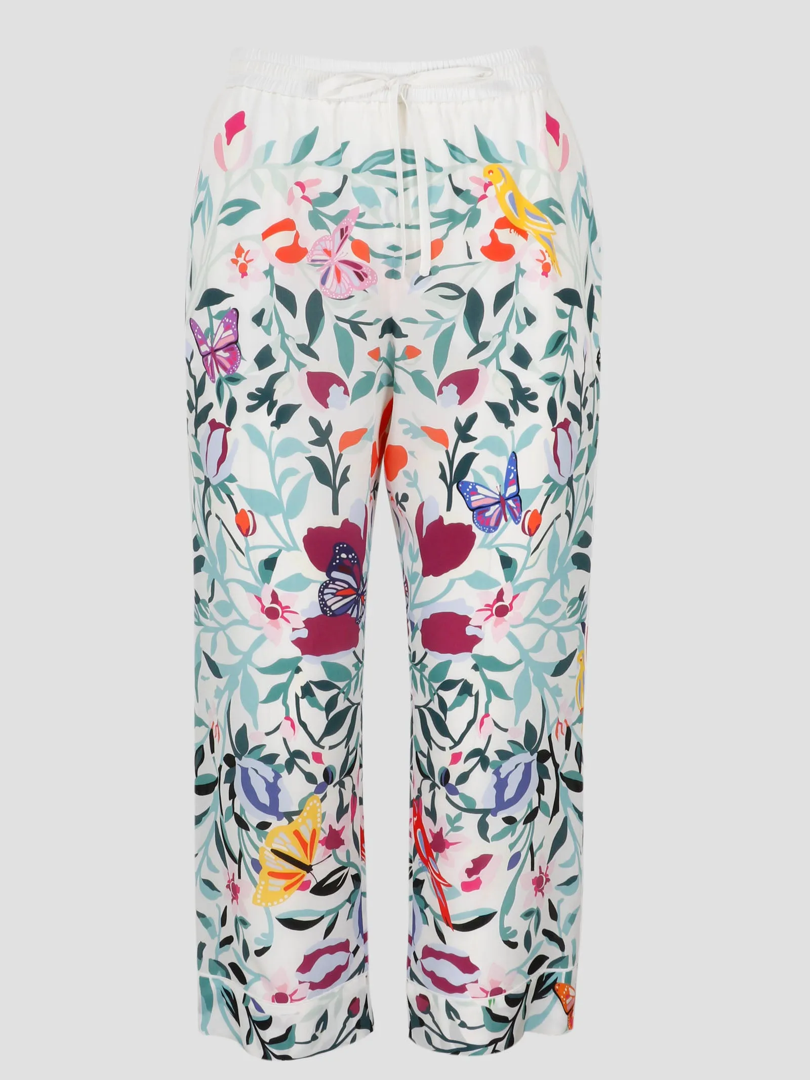 Valentino Floral Printed Drawstring Pants