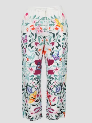 Valentino Floral Printed Drawstring Pants