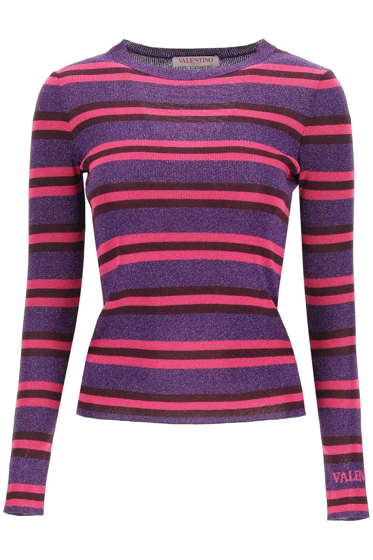 Valentino Striped Crewneck Sweater