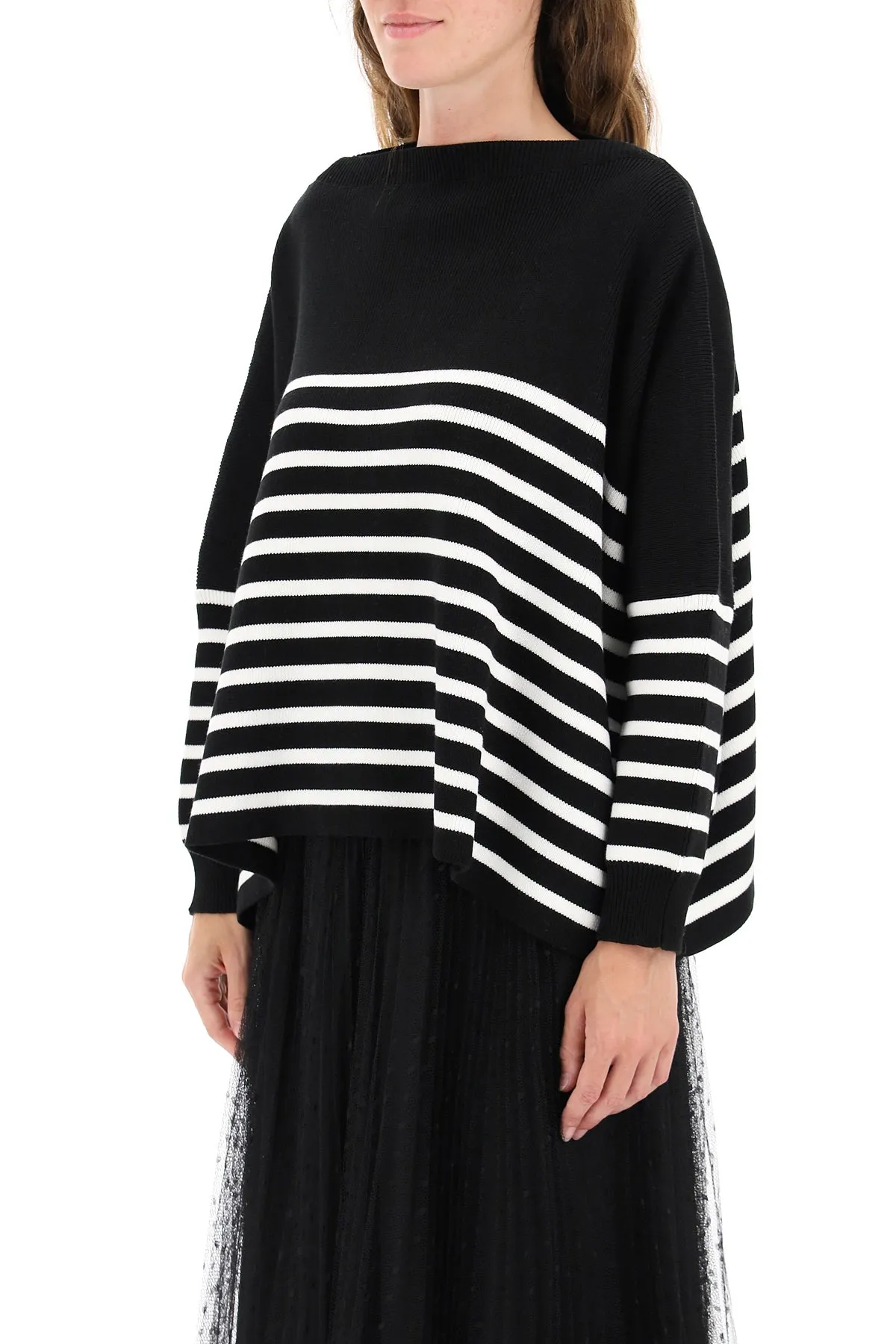 Valentino Striped Knit Sweater