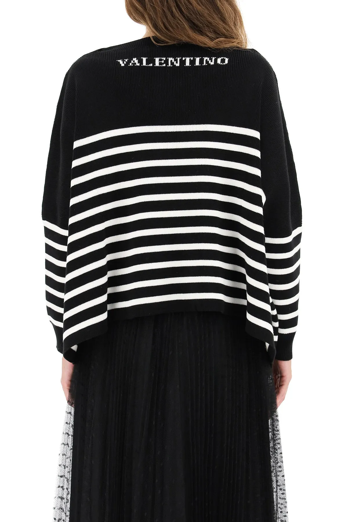 Valentino Striped Knit Sweater