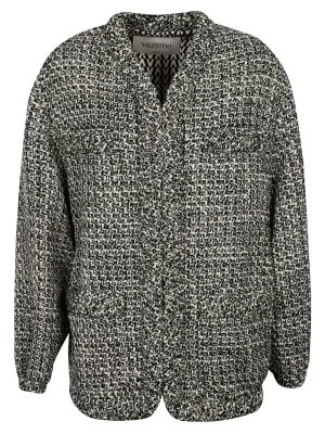 Valentino Tweed Knit Blazer