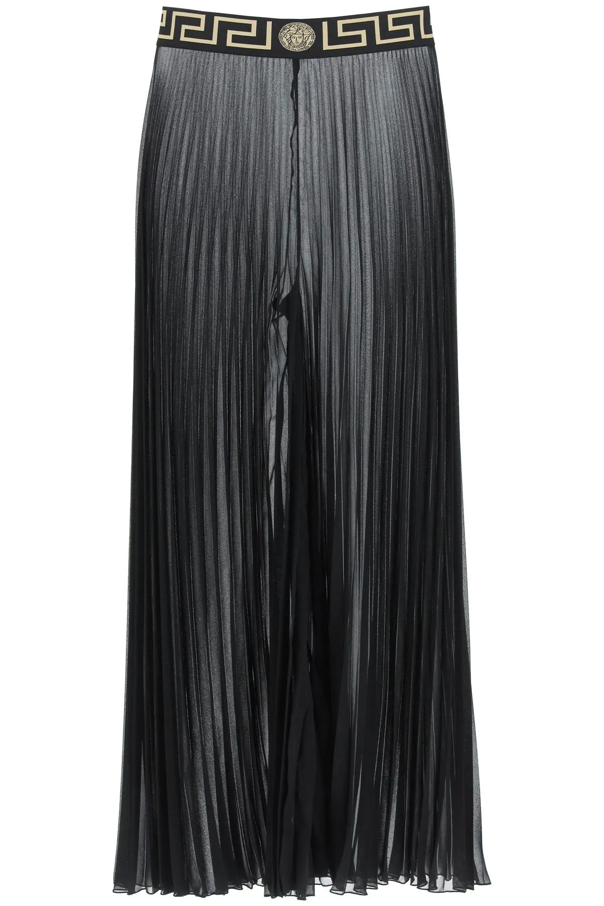 Versace Greca Band Pleated Pants
