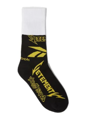 Vetements Abstract Printed Ribbed Socks