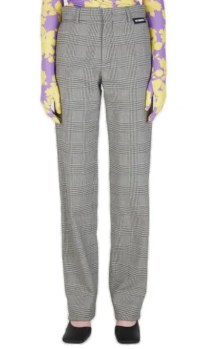 Vetements High-Rise Checked Tailored Pants