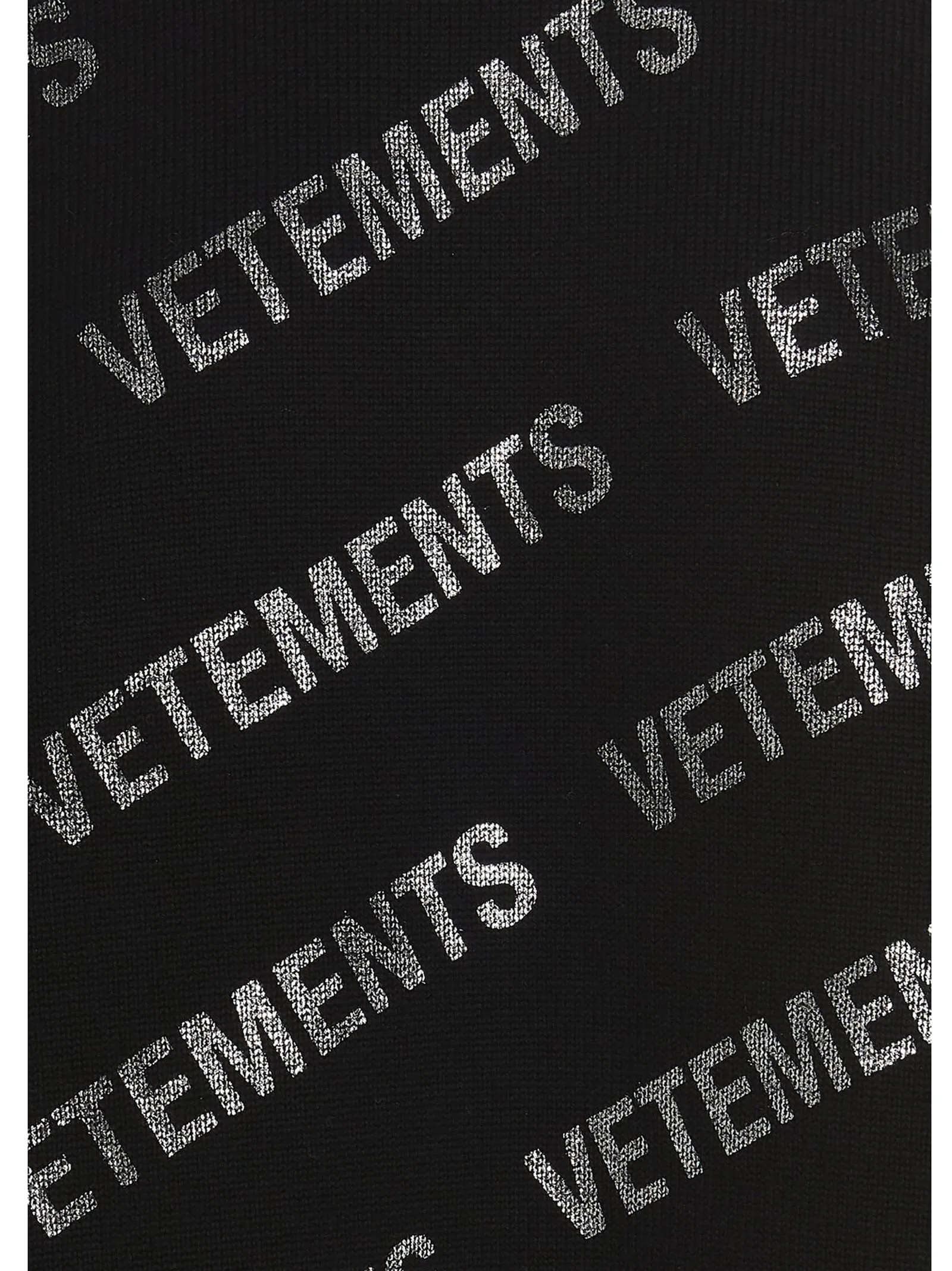 Vetements Logo Allover Printed Knit Jumper