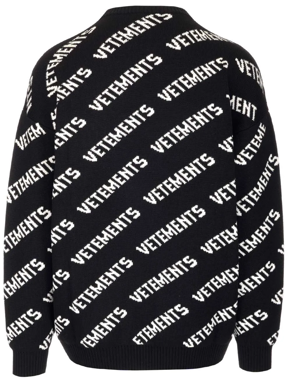 Vetements Logo Intarsia-Knit Jumper