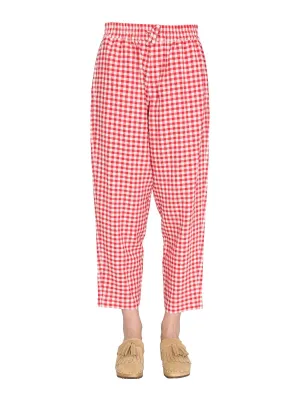 YMC Alva Checked Cropped Trousers