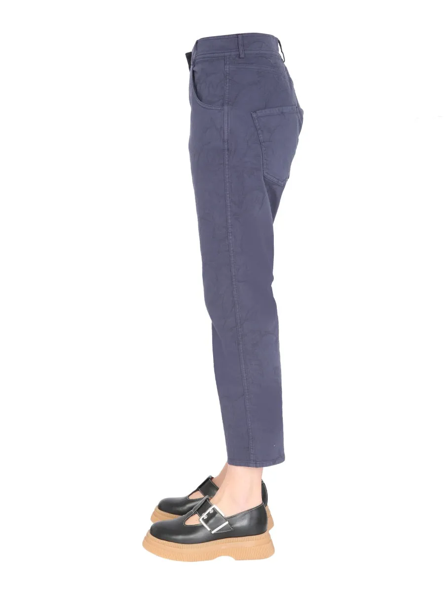 YMC Jacquard Detail Cropped Trousers