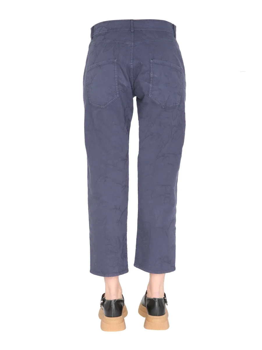 YMC Jacquard Detail Cropped Trousers